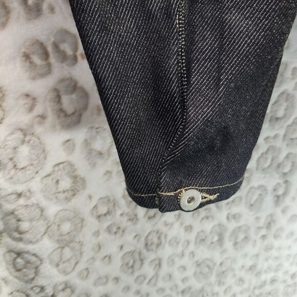 Kayne West Yeezy Indigo Blue Raw Denim Shirt Jacket LARGE **Unreleased - Picture 3 of 8